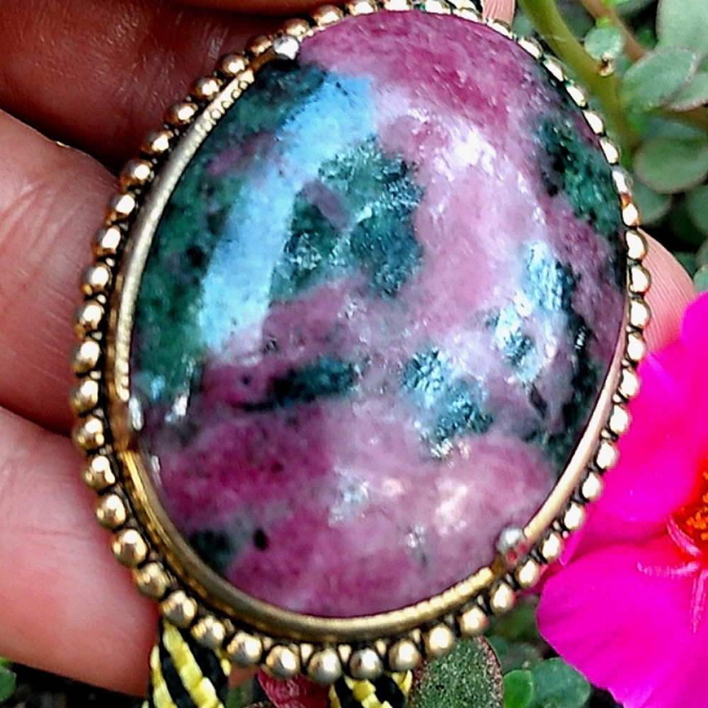 Authentic Agate Cabochon Pendant Western Bolo Tie